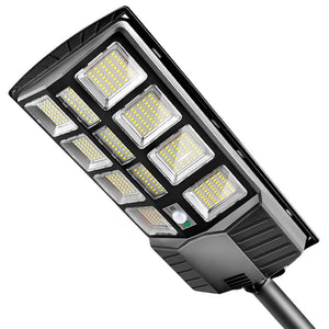 Lampa Stradala Solara 800W cu Telecomanda, LED, Unghi Iluminare 180°, IP65 - Boomsale.ro