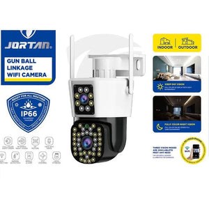 Set 2 Camere Supraveghere, Jortan 6MP Full HD 4K, Detectare Umana si Faciala, 2 Carduri 32GB incluse - Boomsale.ro