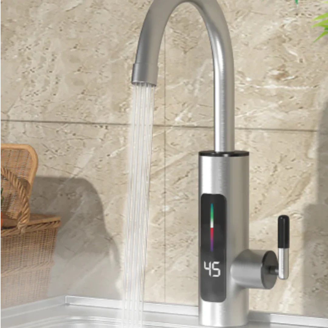 Robinet Electric Instant, Apa Calda, 3000W, IPX4, Rotire 360° - Boomsale.ro