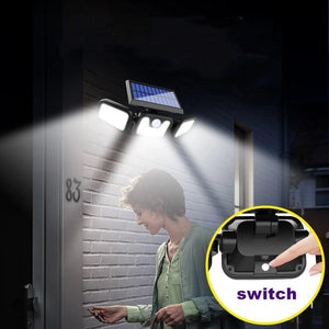 Lampa Solara 150W Leduri COB, Senzor de Miscare Prindere pe Perete - Boomsale.ro