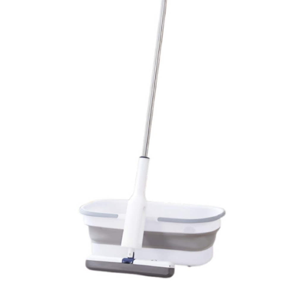 Mop Telescopic Profesional cu Galeata Pliabila, Burete Bumbac si Tija Reglabila - Boomsale.ro