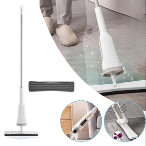 Mop Telescopic Profesional cu Galeata Pliabila, Burete Bumbac si Tija Reglabila - Boomsale.ro