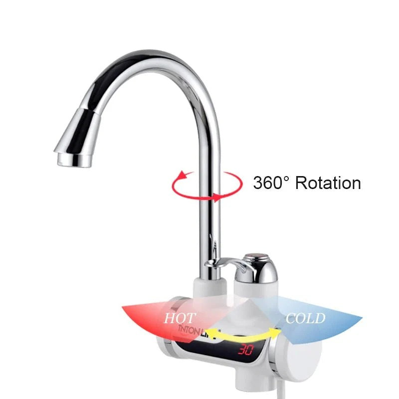 Robinet pentru apa calda 3000W, Electric, Instant cu afisare LCD - Boomsale.ro