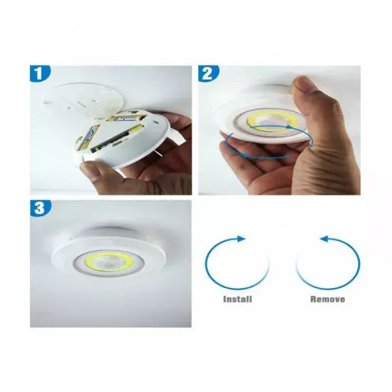 Set 3 Lampi LED, Flexibile si Portabile, cu 2 Intensitati si Control Dual - Boomsale.ro
