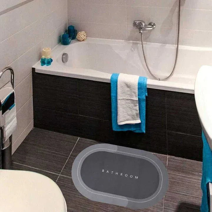 Covoras Antiderapant pentru Baie, 87x57 cm, Absorbant, Uscare Rapida - Boomsale.ro