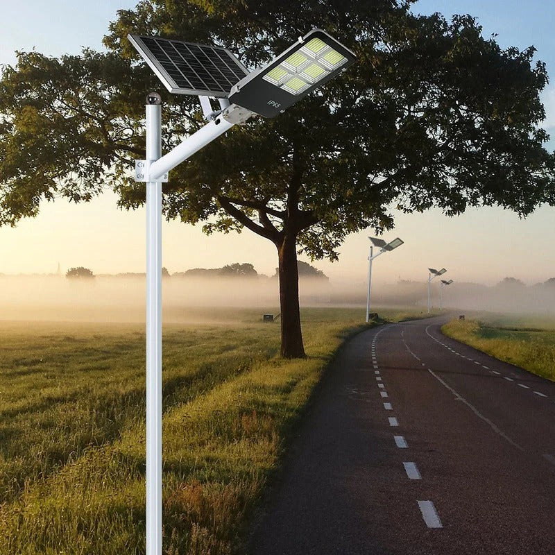 Lampa Solara Exterior Jortan 400W cu Senzor Miscare si Telecomanda - Boomsale.ro