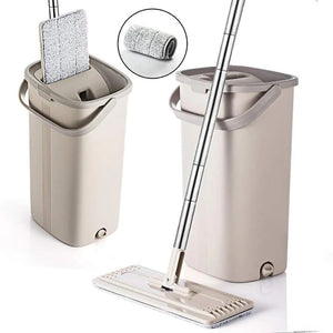 Mop cu Galeata Dubla, Pliabil, Microfibra, Capacitate 8L, Design Compact - Boomsale.ro