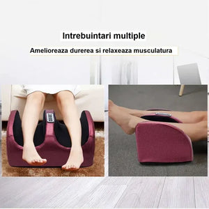 Aparat masaj picioare Shiatsu cu incalzire, 20 role, 4 programe, 3 niveluri intensitate - Boomsale.ro