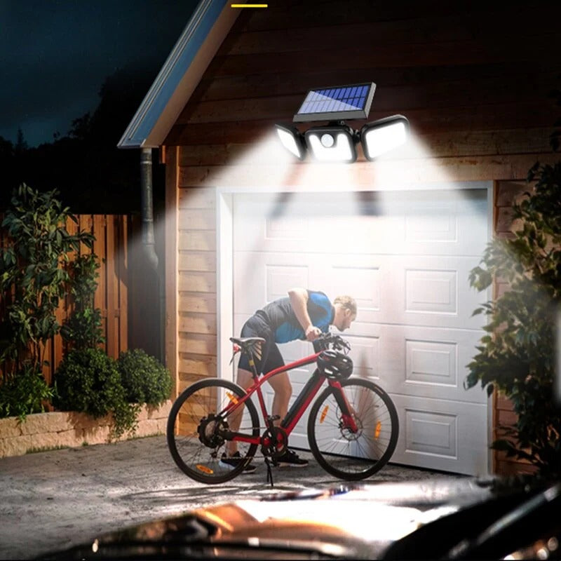 Lampa Solara 150W Leduri COB, Senzor de Miscare Prindere pe Perete - Boomsale.ro