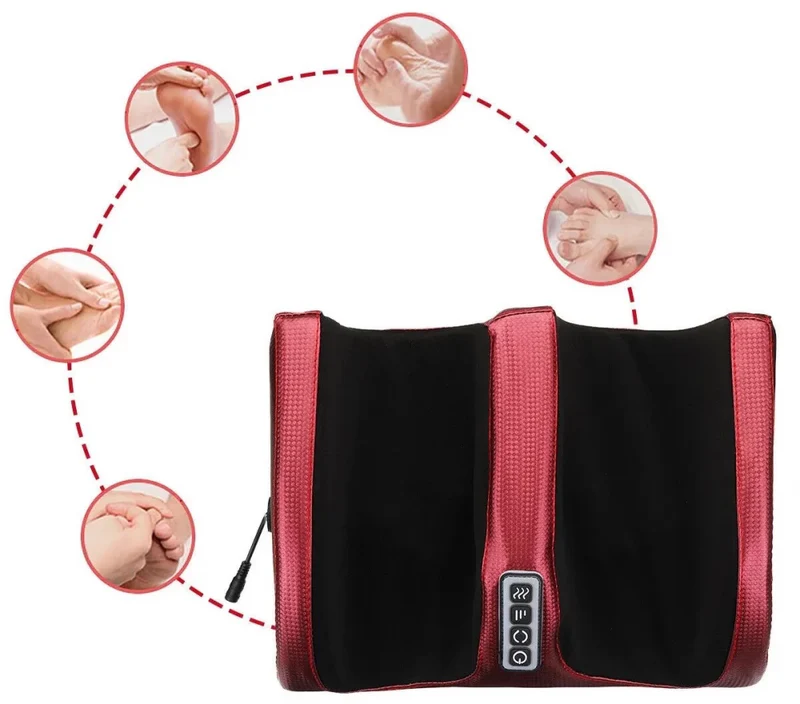 Aparat masaj picioare Shiatsu cu incalzire, 20 role, 4 programe, 3 niveluri intensitate - Boomsale.ro