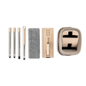 Mop cu Galeata Dubla, Pliabil, Microfibra, Capacitate 8L, Design Compact - Boomsale.ro