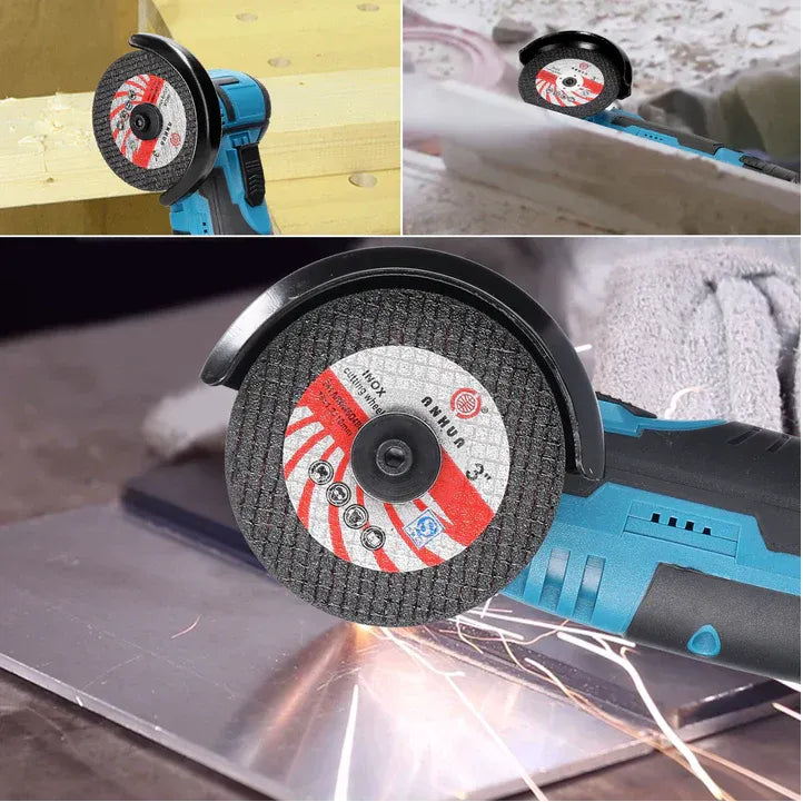 Mini Polizor unghiular portabil cu 2 acumulatori si 2 discuri, 48V, 500W - Boomsale.ro