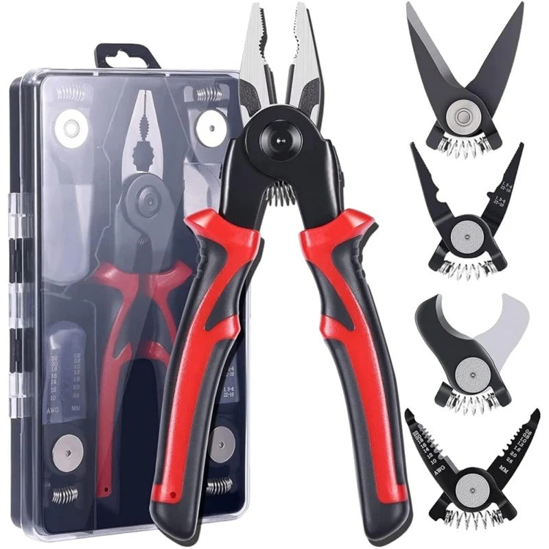 Cleste Electrician 5 in 1 ,Sertizare, Taiat si Deizolat Cabluri - Boomsale.ro