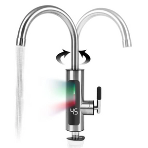 Robinet Electric Instant, Apa Calda, 3000W, IPX4, Rotire 360° - Boomsale.ro