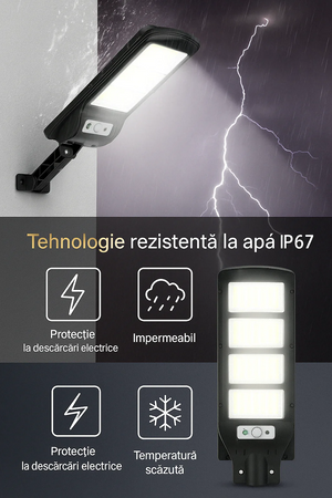 Set 2 Lampi Solare, Jortan, 100W, 160 LED COB, Senzor Miscare - Boomsale.ro