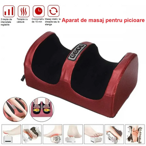 Aparat masaj picioare Shiatsu cu incalzire, 20 role, 4 programe, 3 niveluri intensitate - Boomsale.ro