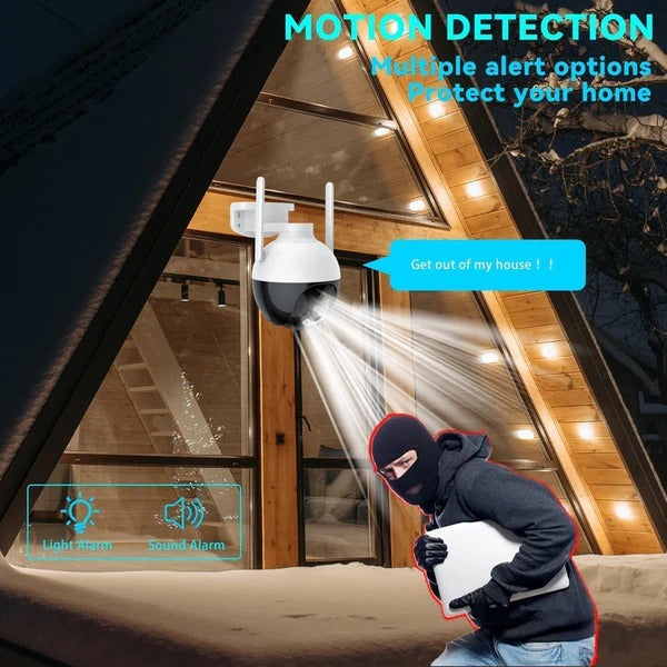 Camera Supraveghere WiFi 5MP PTZ 360° – Color Night Vision, IP66 - Boomsale.ro