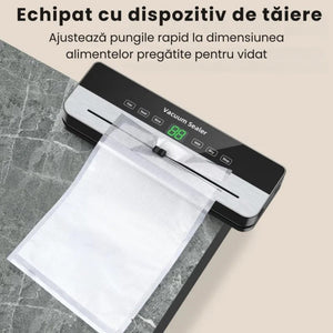 Aparat Profesional pentru Vidat si Sigilat Alimente, 10 Pungi Incluse - Boomsale.ro