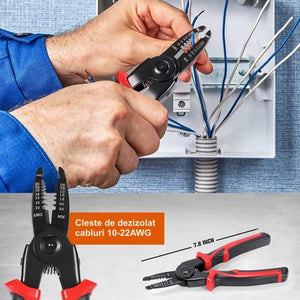 Cleste Electrician 5 in 1 ,Sertizare, Taiat si Deizolat Cabluri - Boomsale.ro