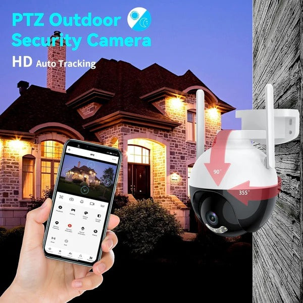 Camera Supraveghere WiFi 5MP PTZ 360° – Color Night Vision, IP66 - Boomsale.ro