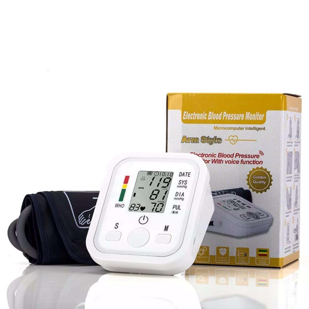 Set Complet Monitorizare Sanatate – Tensiometru Brat + Termometru Frontal + Pulsoximetru - Boomsale.ro