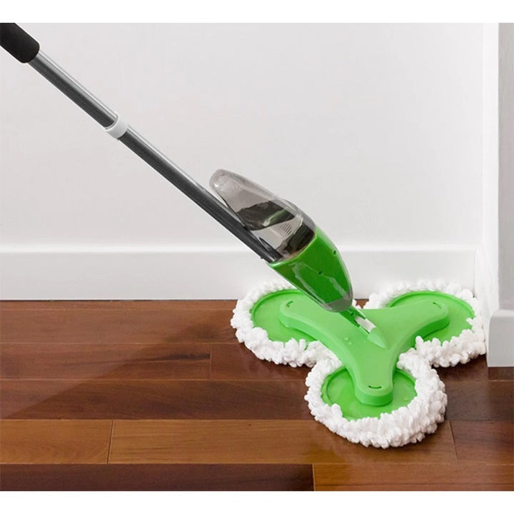 Mop Spray Triplu 600 ml, Microfibra Reutilizabila si Capete Rotative - Boomsale.ro