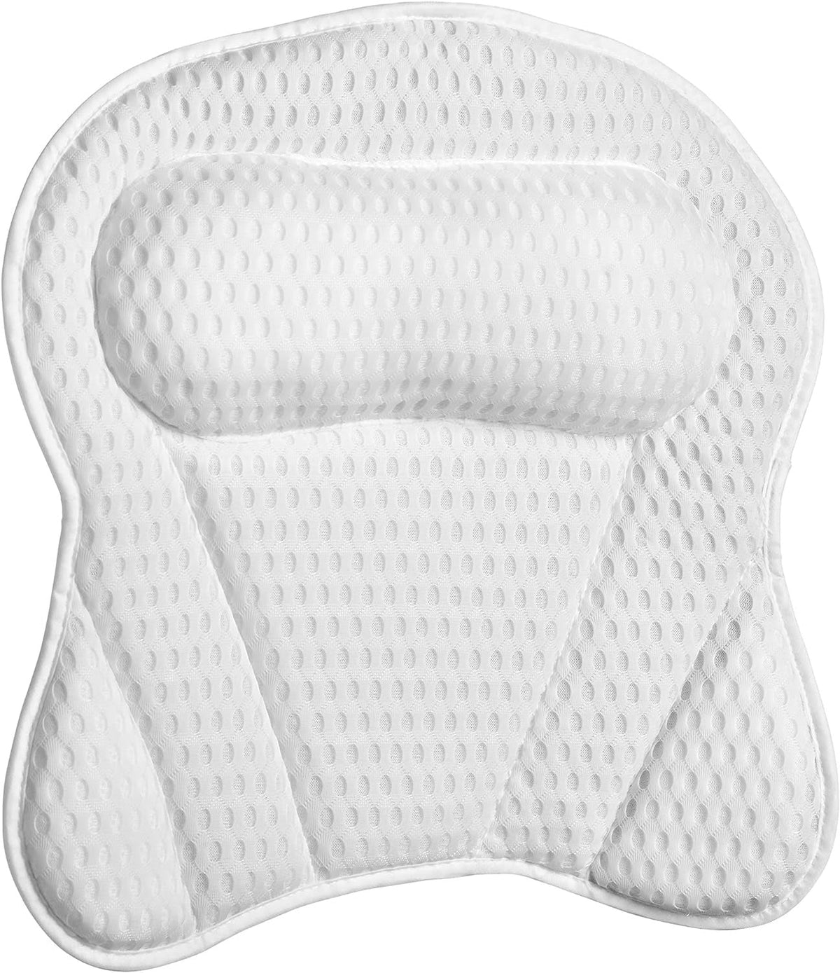 Perna pentru cada cu suport ergonomic pentru cap, material textil moale, alb - Boomsale.ro