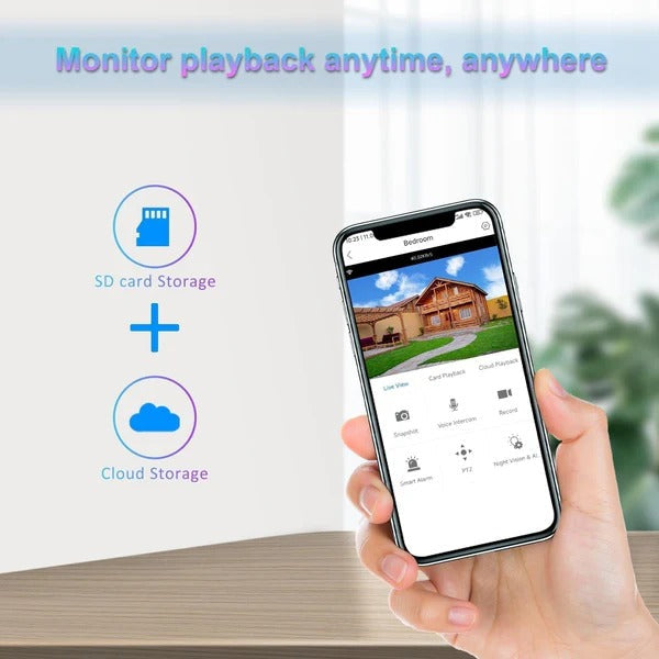 Camera Supraveghere WiFi 5MP PTZ 360° – Color Night Vision, IP66 - Boomsale.ro