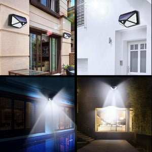 Set 10 Lampi Solare 100 LED-uri, Iluminare Puternica Exterior, 3 Moduri de Functionare - Boomsale.ro
