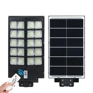 Lampa solara stradala dubla Jortan 1000W, Telecomanda si Suport Metalic - Boomsale.ro