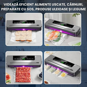 Aparat Profesional pentru Vidat si Sigilat Alimente, 10 Pungi Incluse - Boomsale.ro