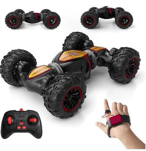 Masina RC pentru Cascadorii, Tractiune Integrala 4WD, Negru/Portocaliu - Boomsale.ro