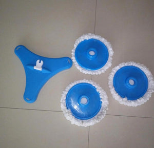 Mop Spray Triplu 600 ml, Microfibra Reutilizabila si Capete Rotative - Boomsale.ro