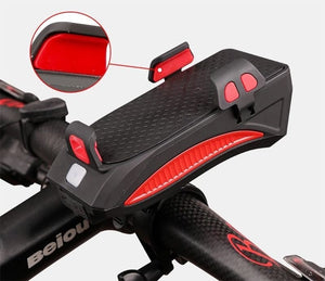 Lanterna bicicleta multifunctionala cu suport telefon si baterie de incarcare - Boomsale.ro