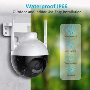 Camera Supraveghere WiFi 5MP PTZ 360° – Color Night Vision, IP66 - Boomsale.ro