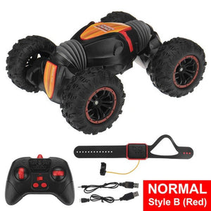 Masina RC pentru Cascadorii, Tractiune Integrala 4WD, Negru/Portocaliu - Boomsale.ro
