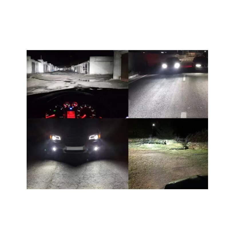 Set 2 Becuri Auto H4, H7, LED cu Lupa PRO, 140W, Set 2, 6500K, Luminozitate 300% - Boomsale.ro