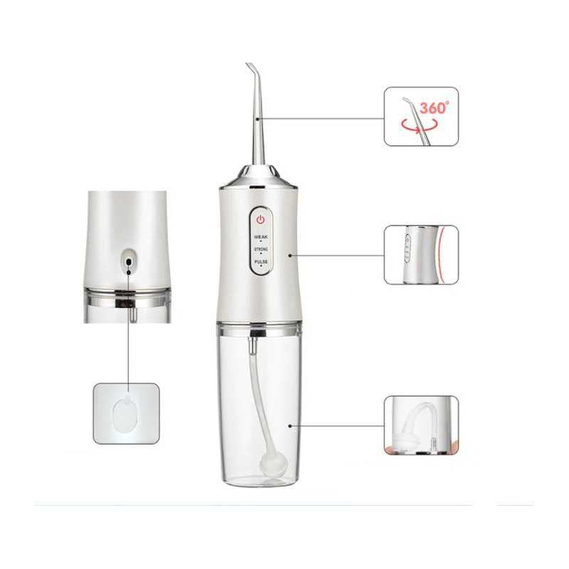 Set 2 bucati Irigator Bucal Portabil cu Rezervor 220 ml - Boomsale.ro