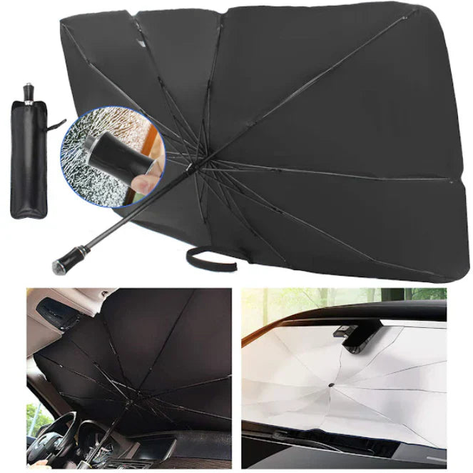 Parasolar Auto Pliabil, Dimensiune 79 x 130 cm, Protecție Completă pentru Parbriz - Boomsale.ro