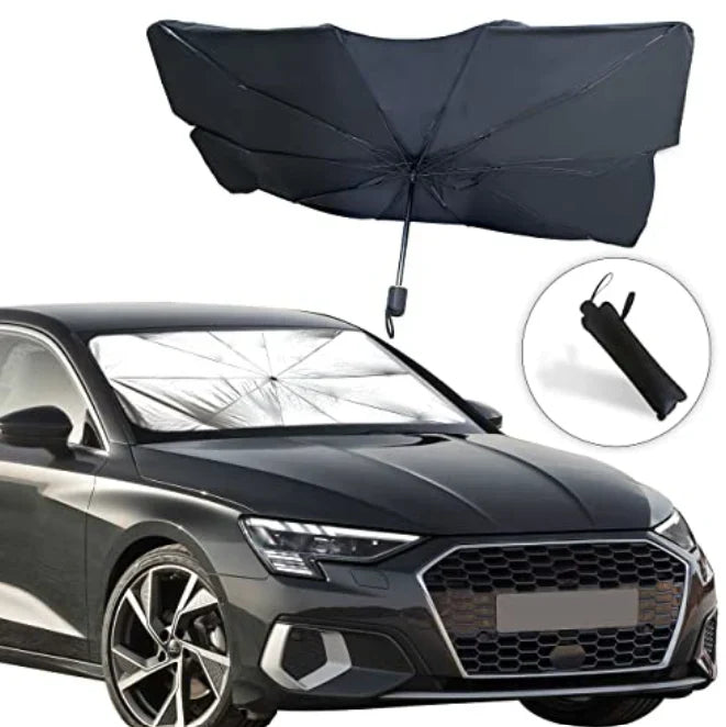 Parasolar Auto Pliabil, Dimensiune 79 x 130 cm, Protecție Completă pentru Parbriz - Boomsale.ro