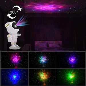 Proiector laser Astronaut cu joc de lumini nebula si stele, LED - Boomsale.ro