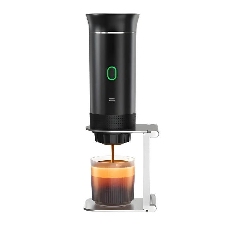 Espressor portabil pentru capsule, Coffeedot, negru - Boomsale.ro