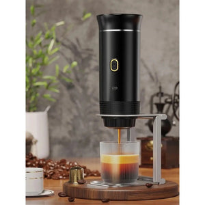 Espressor portabil pentru capsule, Coffeedot, negru - Boomsale.ro