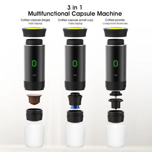 Espressor portabil pentru capsule, Coffeedot, negru - Boomsale.ro