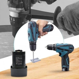 Set portabil 2 în 1: Mașină de găurit de 48 V și polizor unghiular de 10.000 RPM cu baterii, discuri de tăiere și accesorii - Boomsale.ro