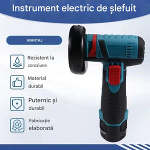 Set portabil 2 în 1: Mașină de găurit de 48 V și polizor unghiular de 10.000 RPM cu baterii, discuri de tăiere și accesorii - Boomsale.ro