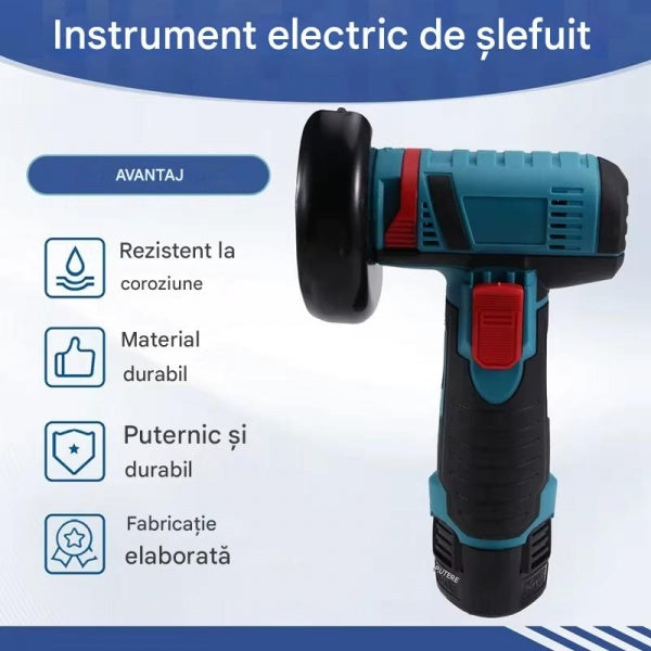 Set portabil 2 în 1: Mașină de găurit de 48 V și polizor unghiular de 10.000 RPM cu baterii, discuri de tăiere și accesorii - Boomsale.ro