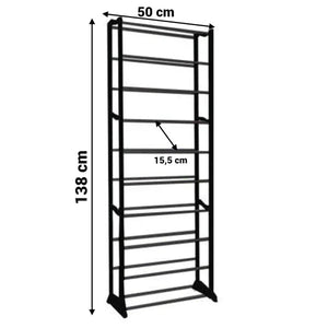 Set 2 x Suport de încaltaminte, inalt, pentru 30 de perechi - Boomsale.ro