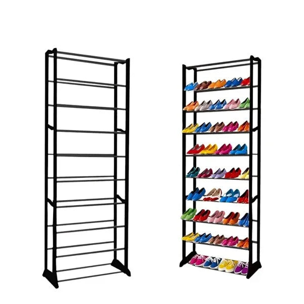 Set 2 x Suport de încaltaminte, inalt, pentru 30 de perechi - Boomsale.ro