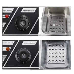 Friteuza Electrica Profesionala 6L, Inox, 2500W – Termostat Reglabil, Capac Antistropire, Usor de Curatat - Boomsale.ro